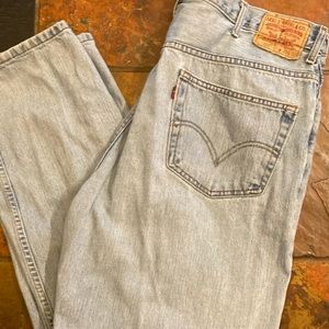 Mens Levi 550 Relaxed Fit Jeans 42x32
